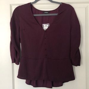 Express mid sleeve blouse